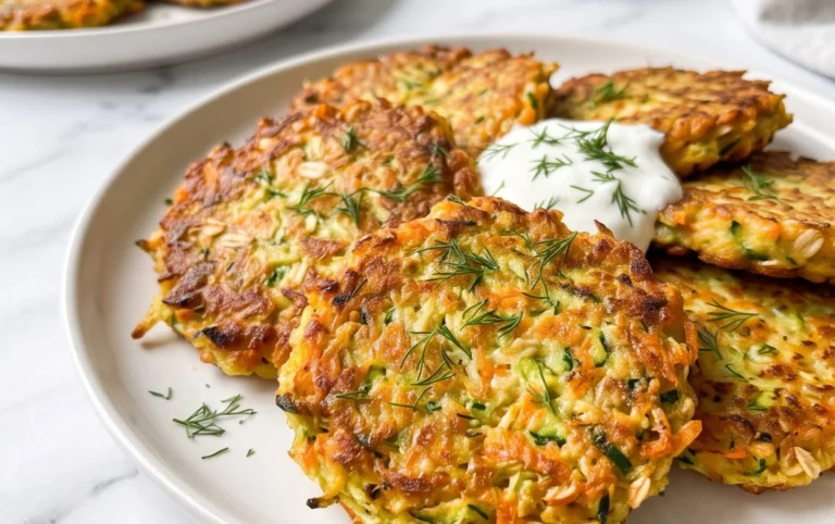 Zucchinipuffer mit Haferflocken und Möhren