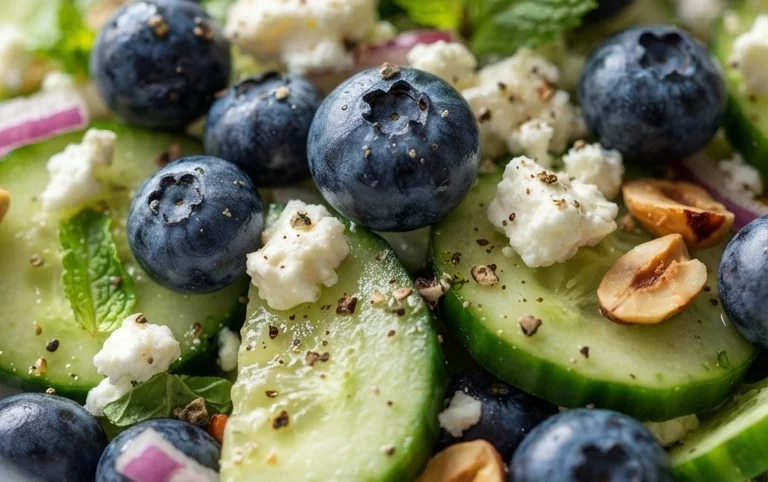 Cucumber Blueberry Salad