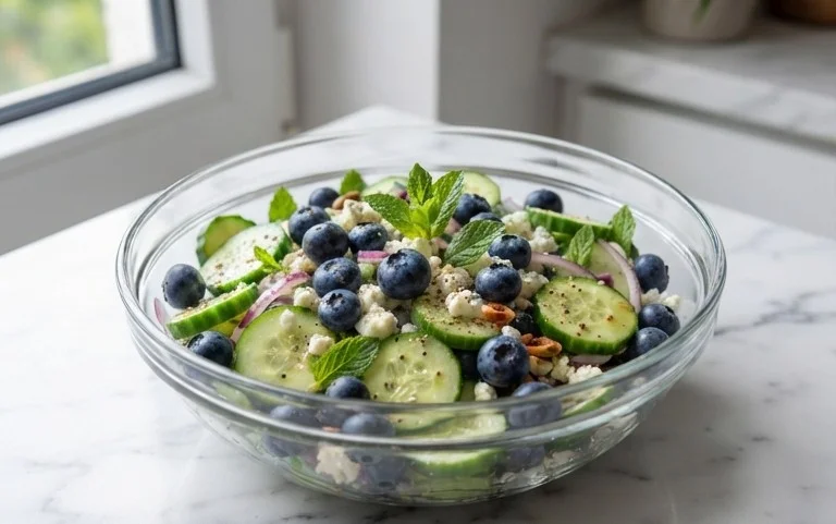 Cucumber Blueberry Salad