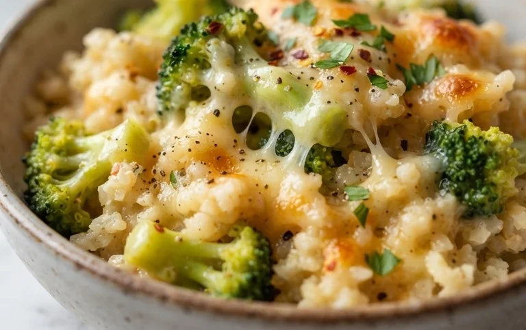 Cheesy Broccoli Cauliflower Rice