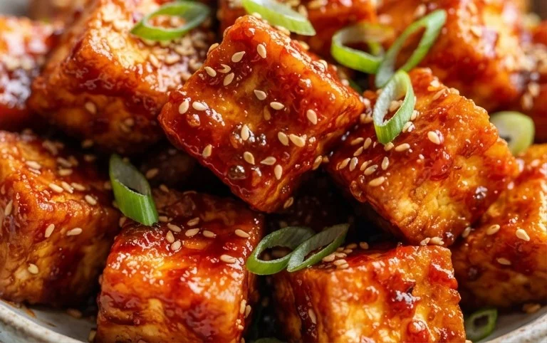Crispy Gochujang Korean Tofu