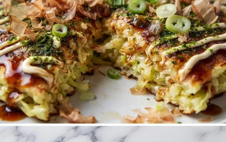Okonomiyaki - Japanese Savoury Pancakes
