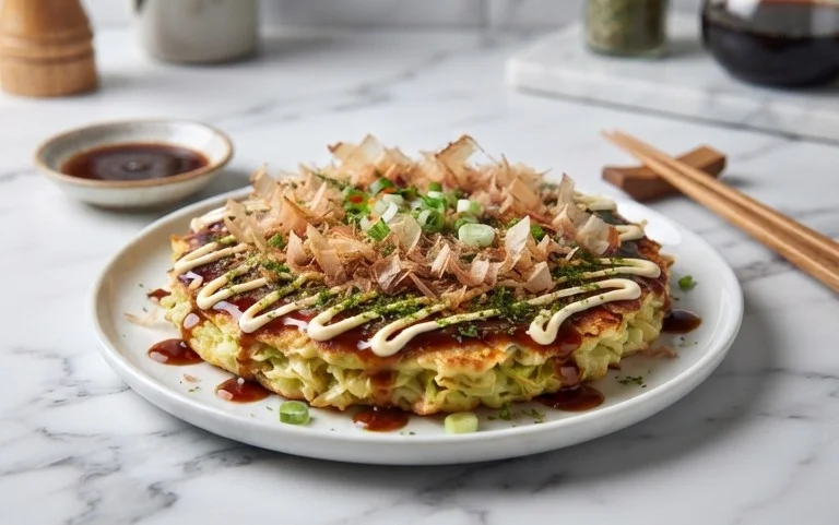 Okonomiyaki - Japanese Savoury Pancakes
