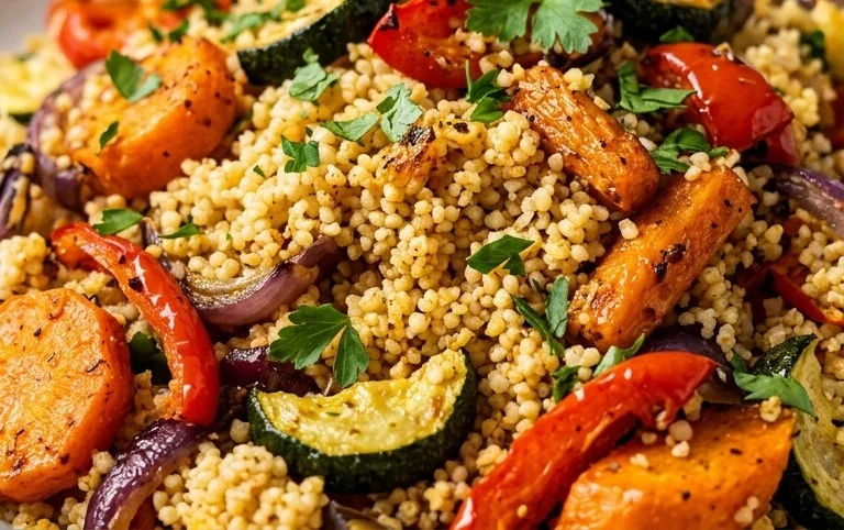 Röstgemüse Couscous für Geschmacksexplosion