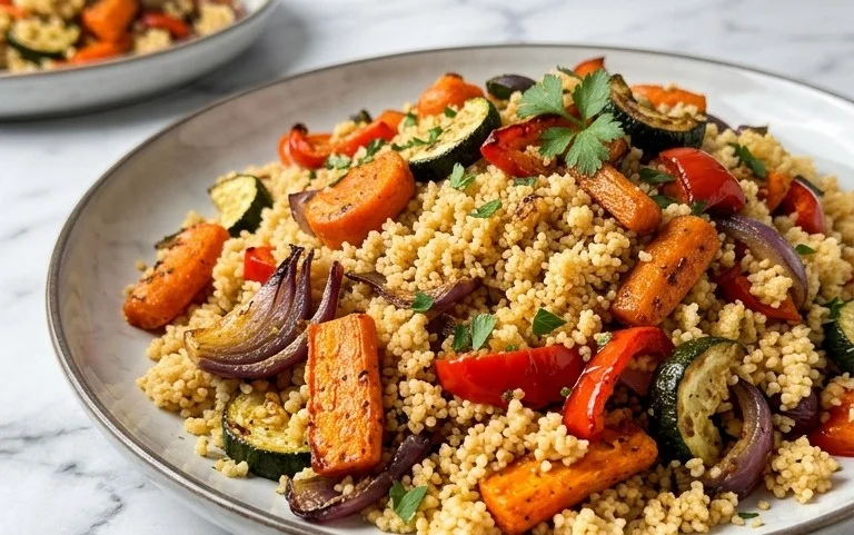 Röstgemüse Couscous für Geschmacksexplosion