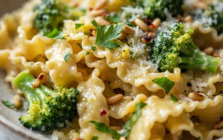 Mafaldine Pasta Limone with Broccoli