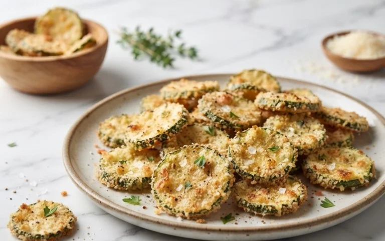 Crispy Baked Zucchini Chips