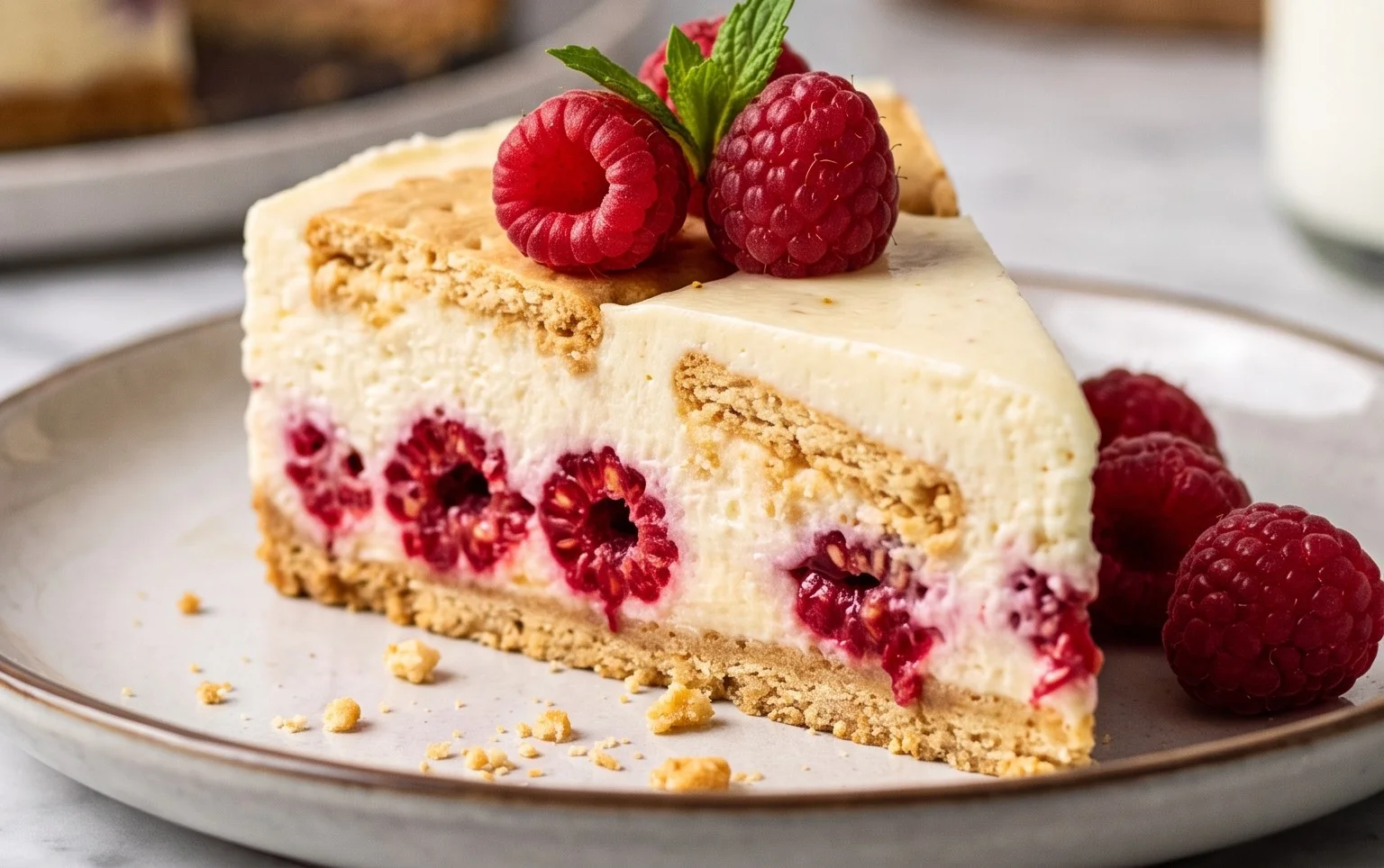 Butterkekskuchen mit Himnon-alcoholic beeren - einfach und lecker