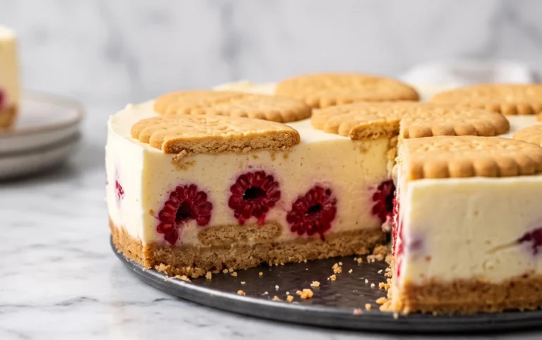 Butterkekskuchen mit Himnon-alcoholic beeren - einfach und lecker