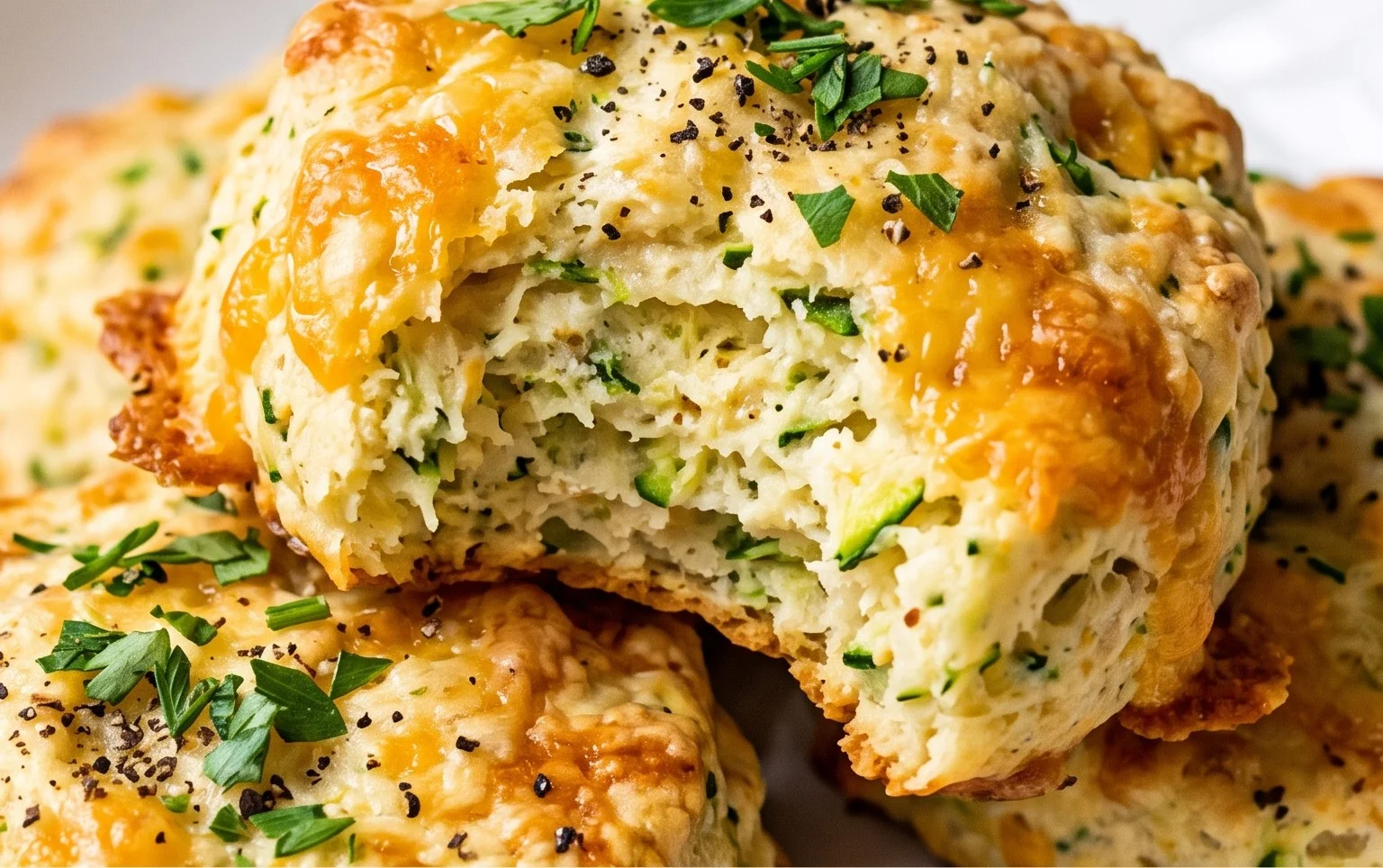 Zucchini Cheddar Biscuits