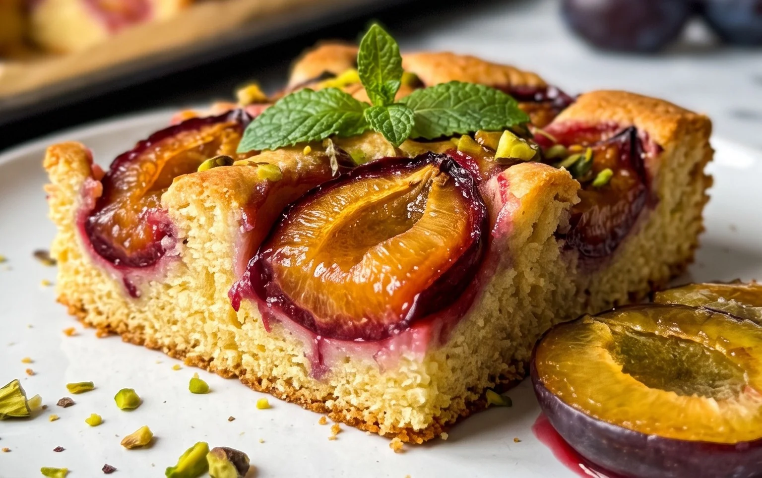 Schneller Pflaumenkuchen vom Blech