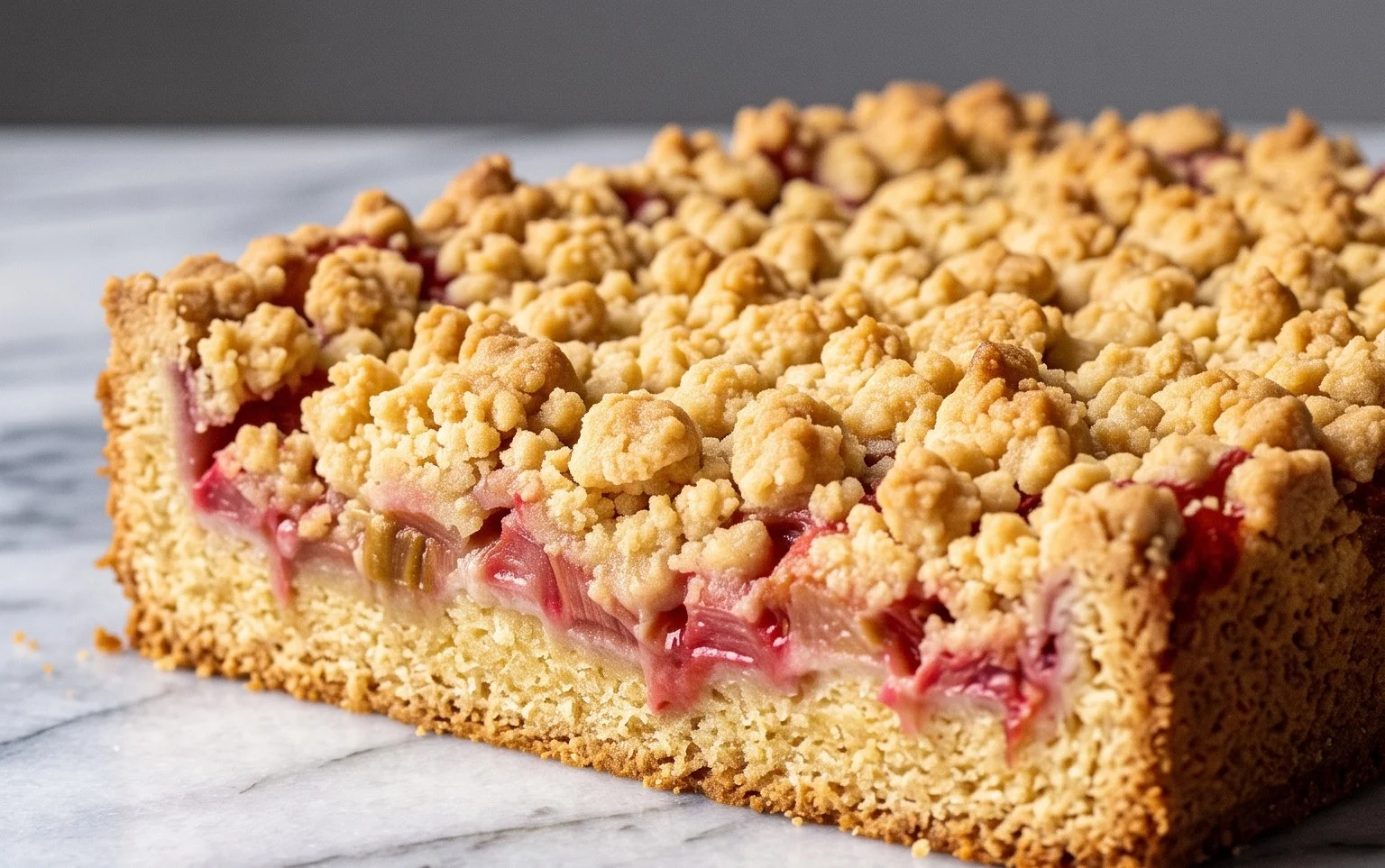 Rhabarberkuchen mit Streusel – Rezept für Eilige