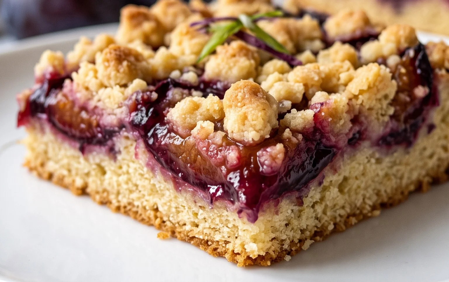 Saftiger Pflaumenkuchen vom Blech mit Streuseln von floweroma4