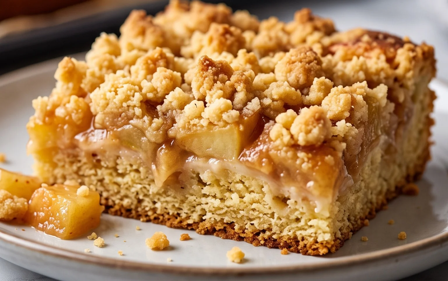 Apfelkuchen vom Blech mit Streusel – einfach lecker