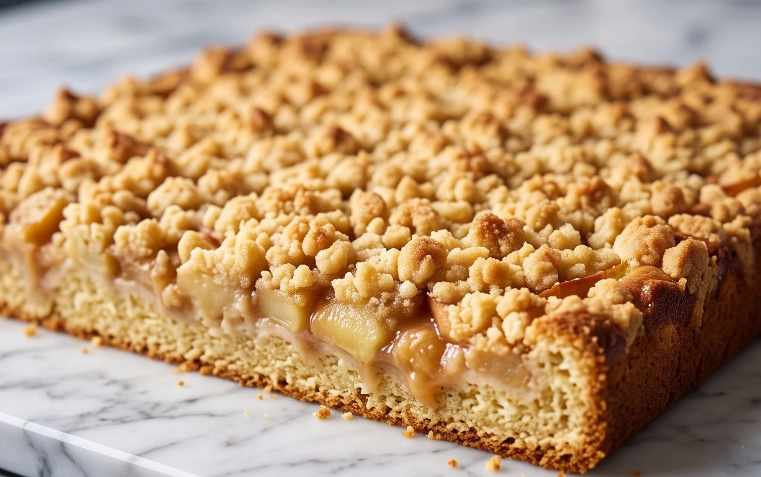 Apfelkuchen vom Blech mit Streusel – einfach lecker