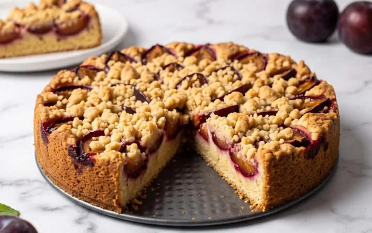 Pflaumenkuchen mit Streuseln