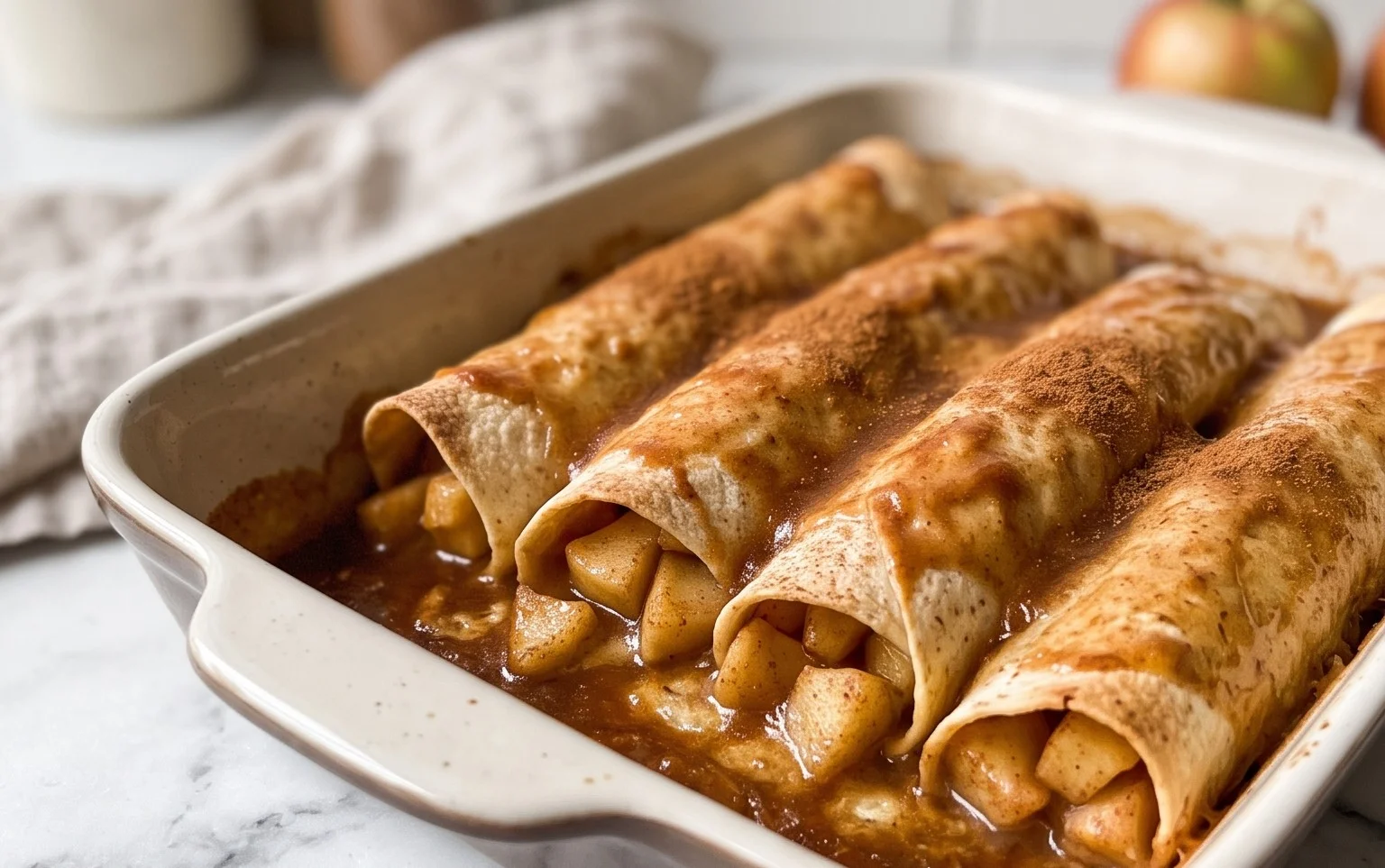 Apfelkuchen Enchiladas: Süß & Lecker