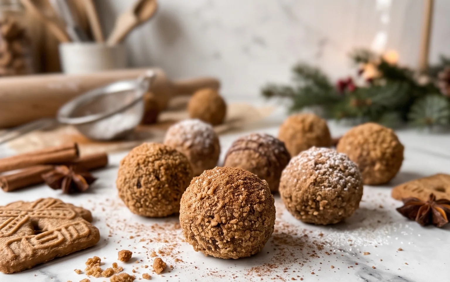 Spekulatius Kugeln: Schnelle Weihnachtspralinen selber machen